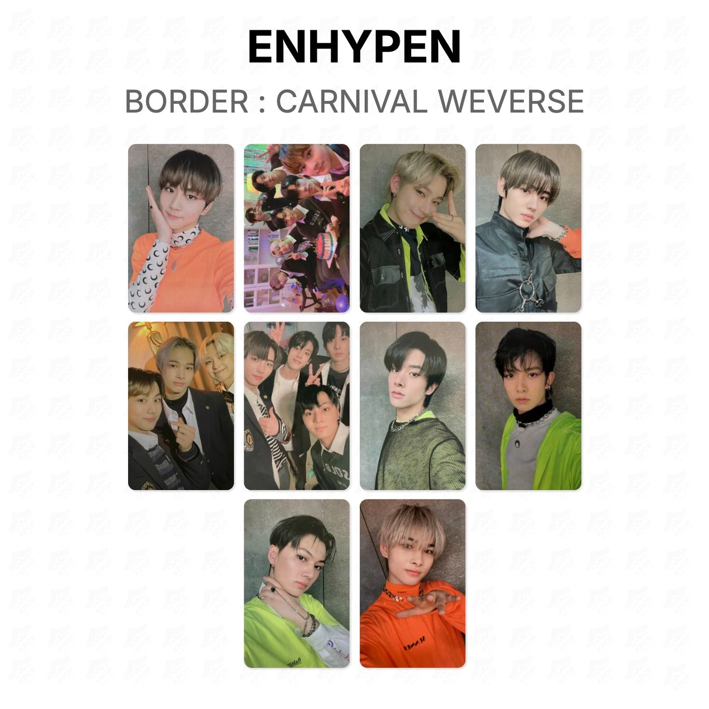 ENHYPEN BORDER : CARNIVAL WEVERSE Official Photocard