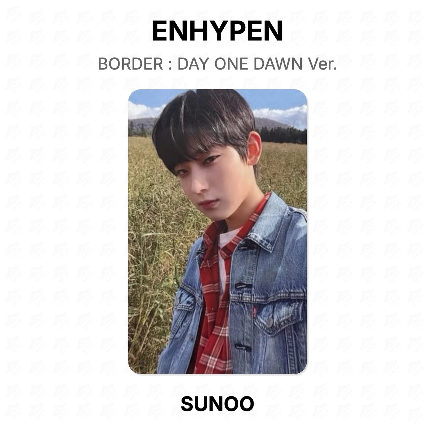 ENHYPEN BORDER : DAY ONE DAWN Ver. Official Photocard