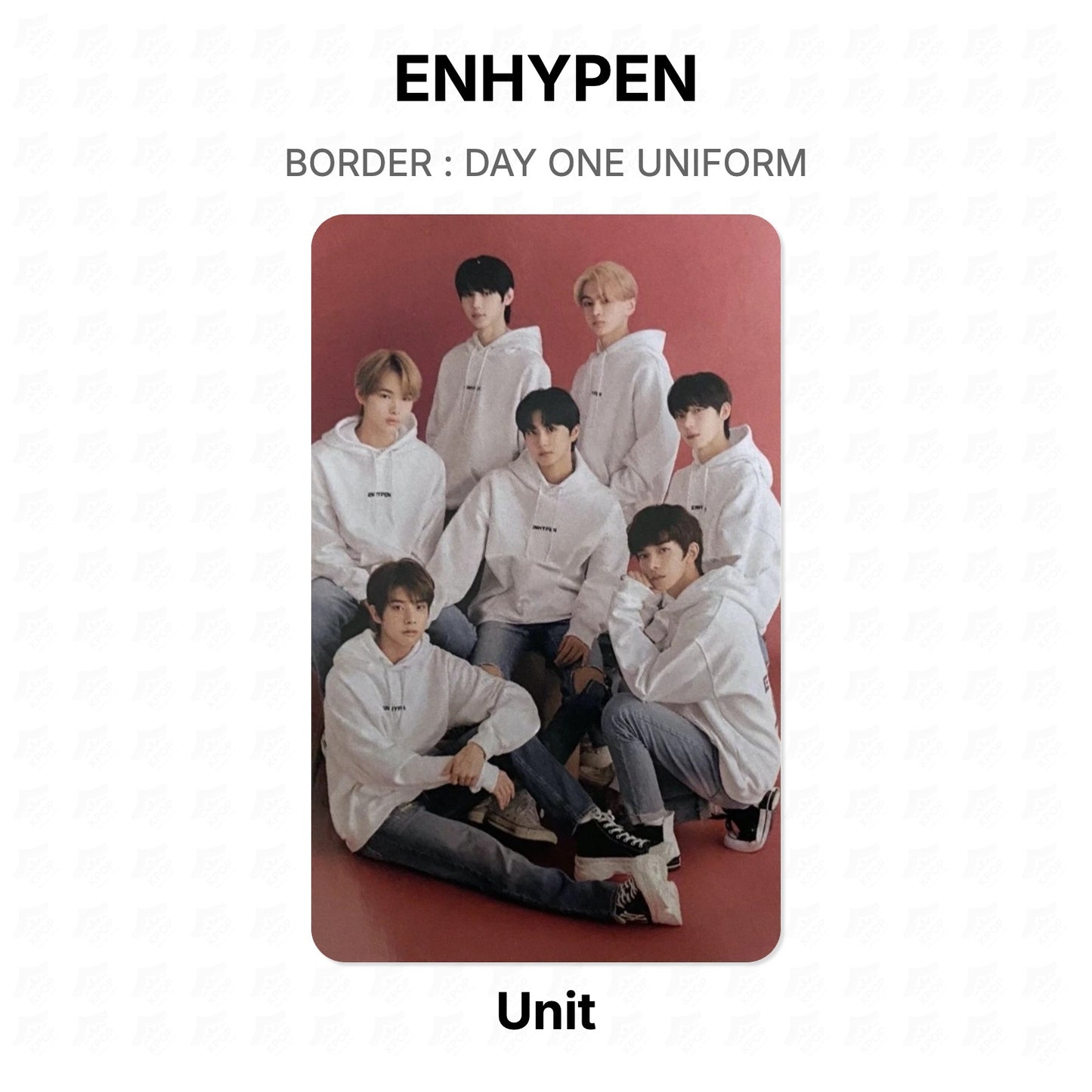 ENHYPEN BORDER : DAY ONE UNIFORM Official Photocard
