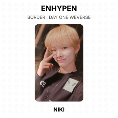 ENHYPEN BORDER : DAY ONE WEVERSE Official Photocard