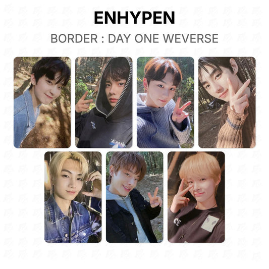 ENHYPEN BORDER : DAY ONE WEVERSE Official Photocard