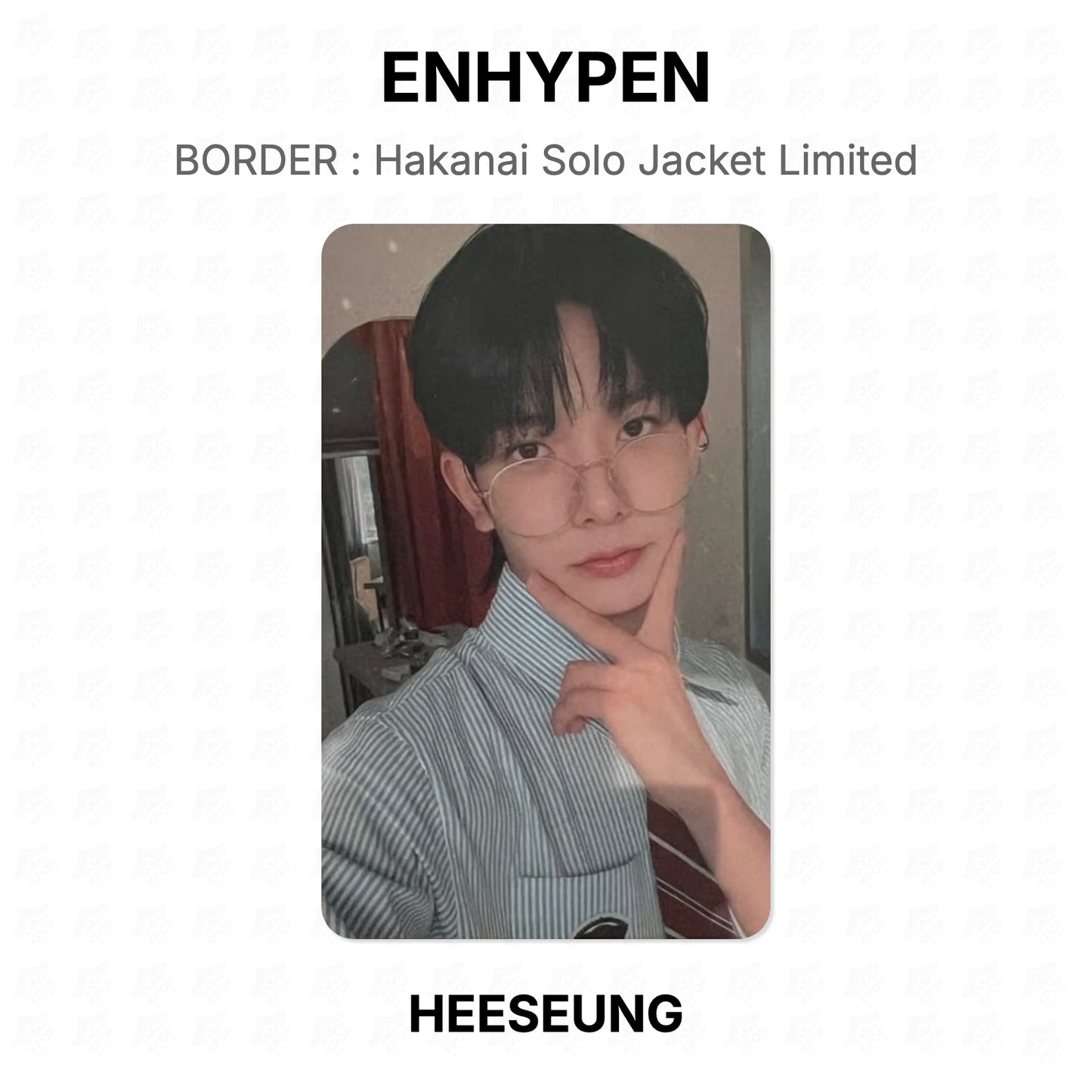 ENHYPEN BORDER : Hakanai Solo Jacket Limited Official Photocard