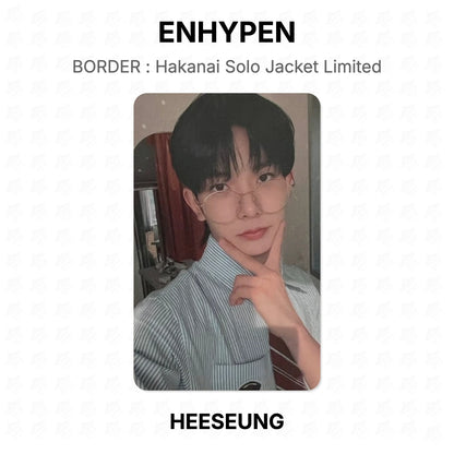ENHYPEN BORDER : Hakanai Solo Jacket Limited Official Photocard
