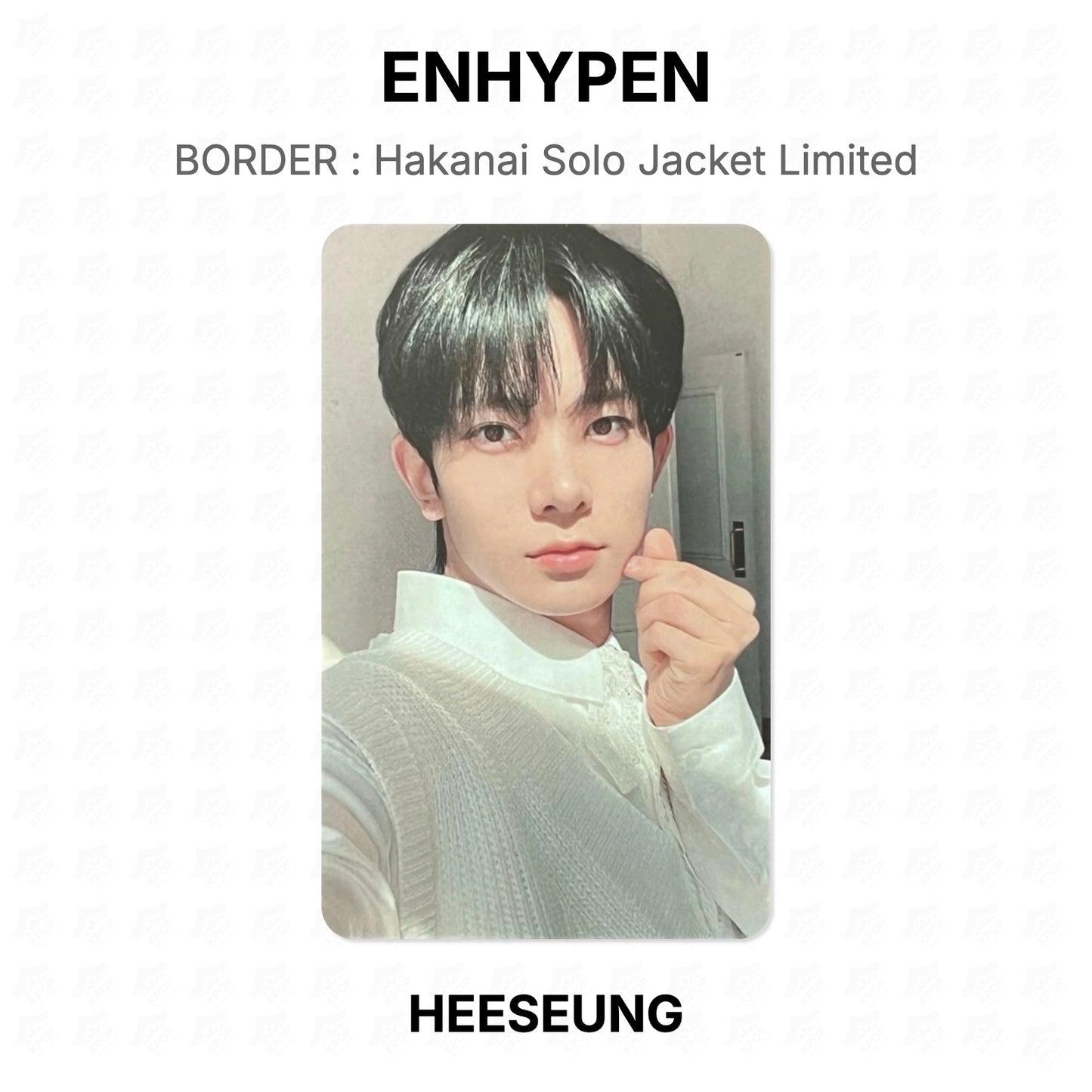 ENHYPEN BORDER : Hakanai Solo Jacket Limited Official Photocard