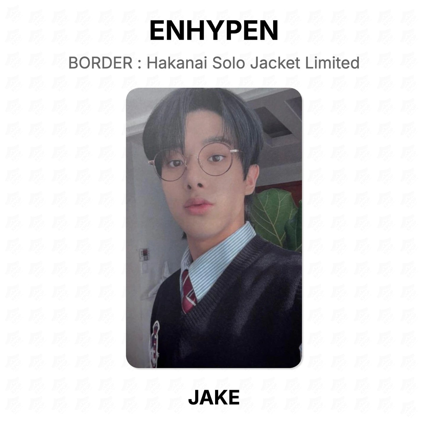 ENHYPEN BORDER : Hakanai Solo Jacket Limited Official Photocard