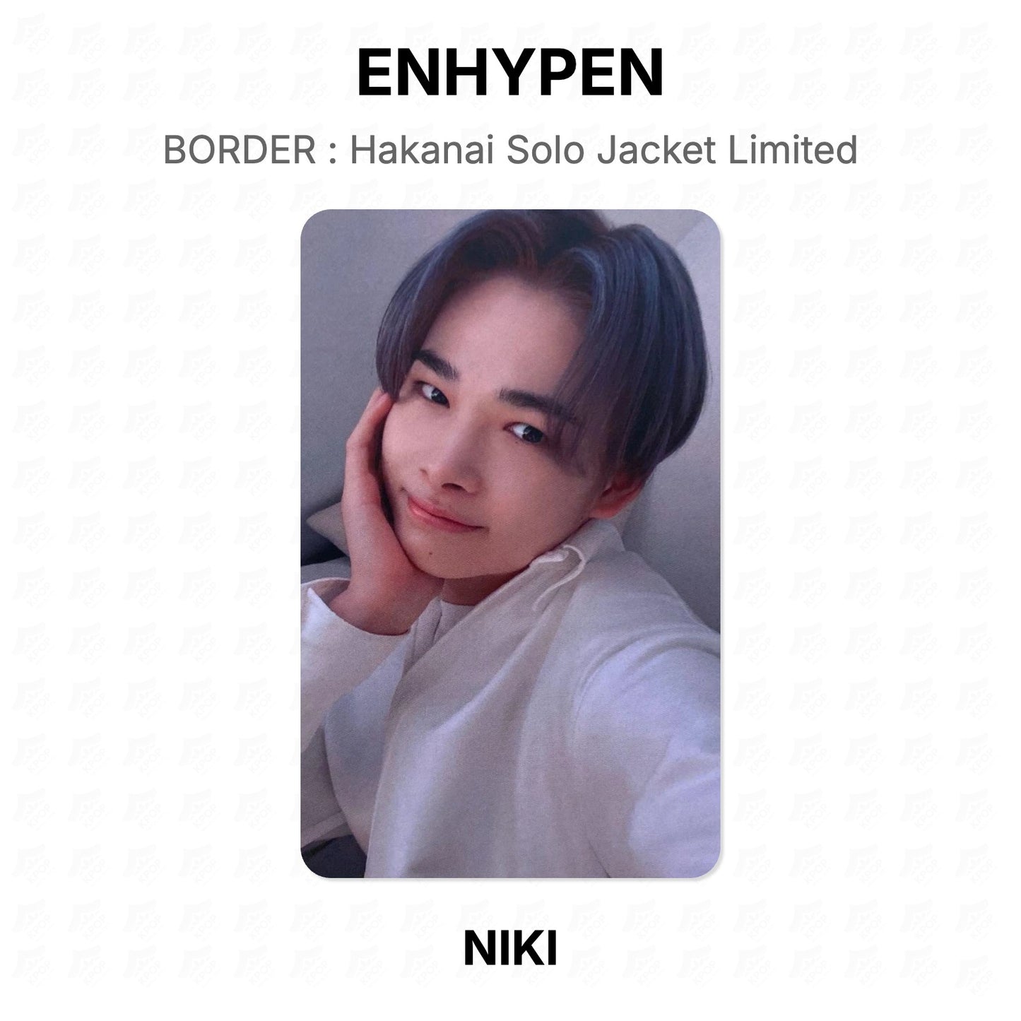 ENHYPEN BORDER : Hakanai Solo Jacket Limited Official Photocard