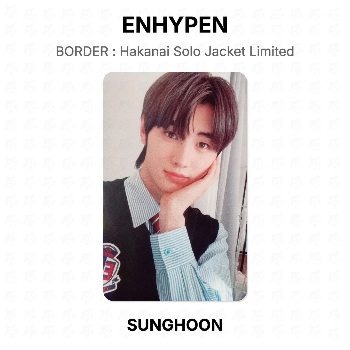 ENHYPEN BORDER : Hakanai Solo Jacket Limited Official Photocard