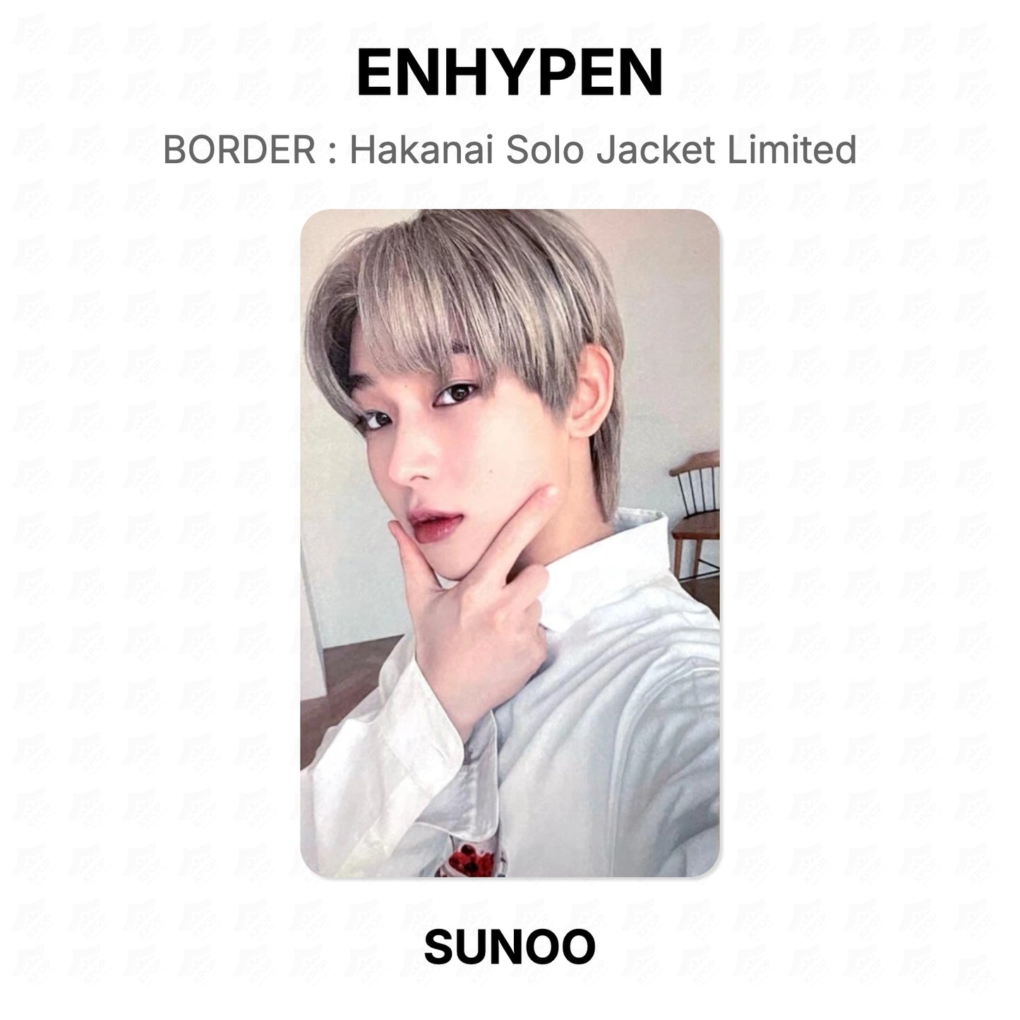 ENHYPEN BORDER : Hakanai Solo Jacket Limited Official Photocard