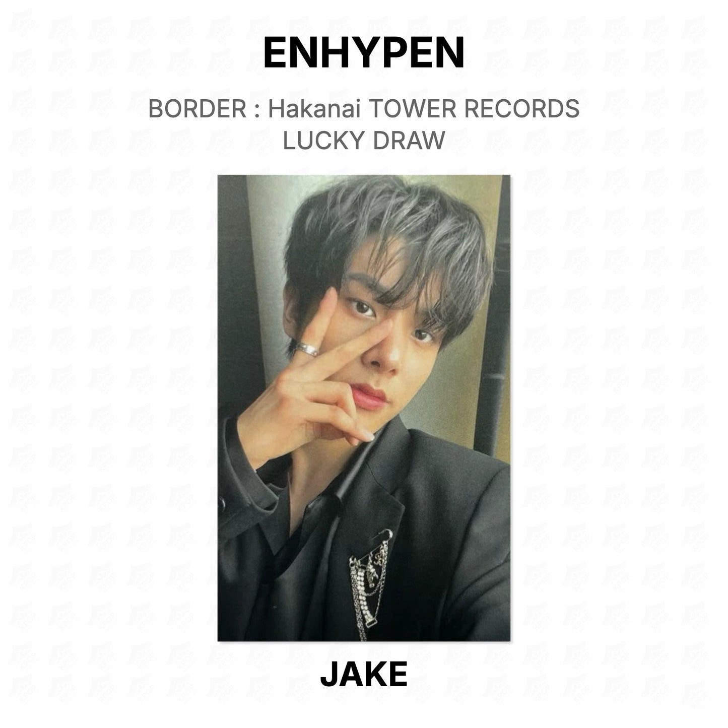 ENHYPEN BORDER : Hakanai TOWER RECORDS LUCKY DRAW Official Photocard