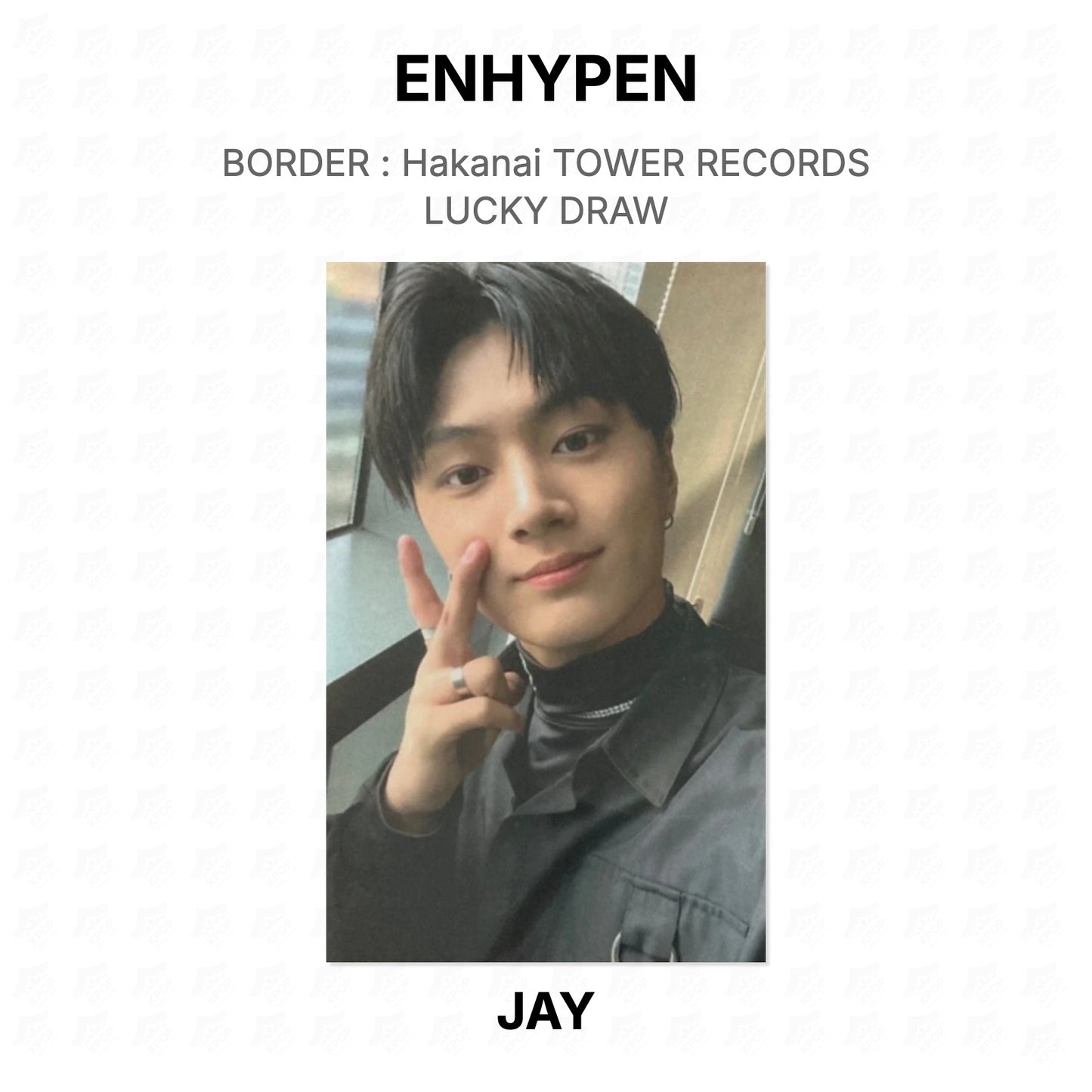 ENHYPEN BORDER : Hakanai TOWER RECORDS LUCKY DRAW Official Photocard