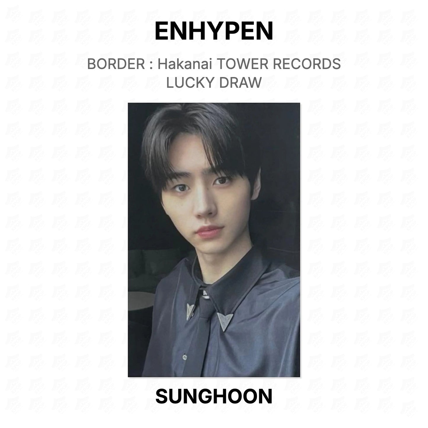 ENHYPEN BORDER : Hakanai TOWER RECORDS LUCKY DRAW Official Photocard