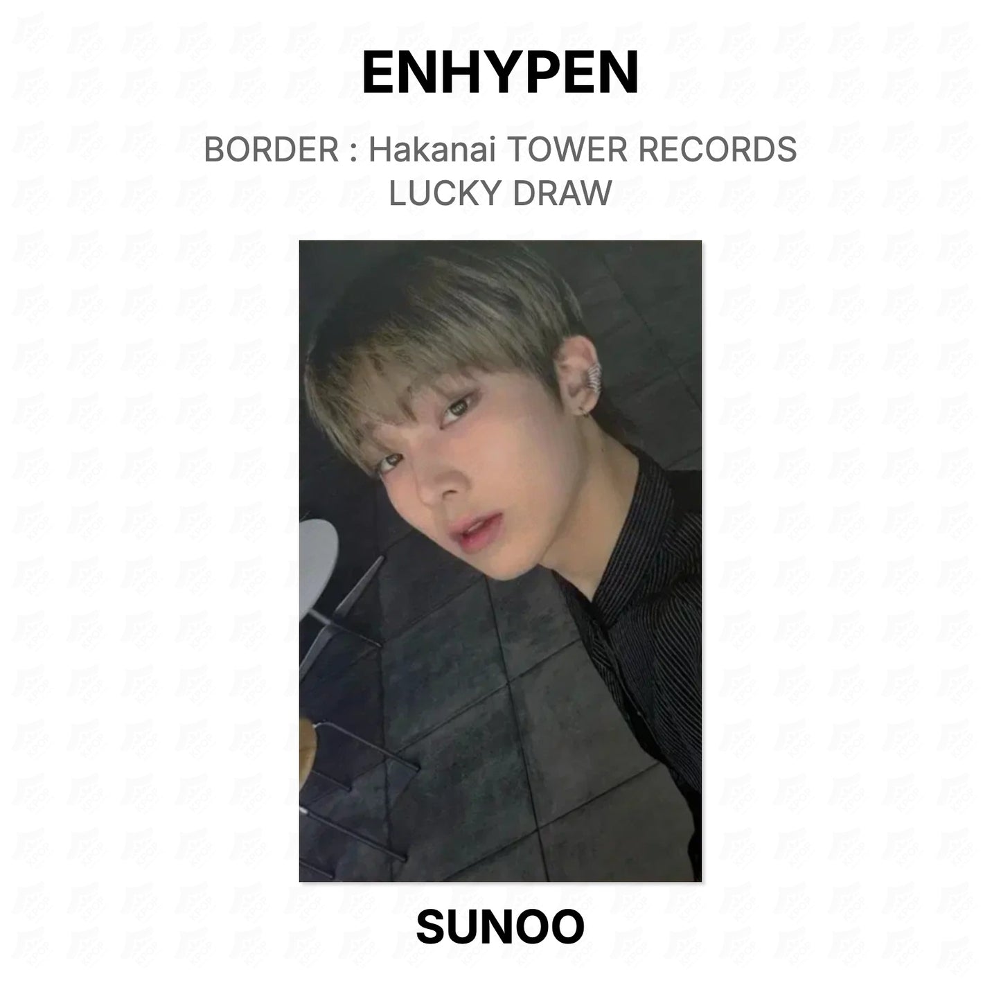 ENHYPEN BORDER : Hakanai TOWER RECORDS LUCKY DRAW Official Photocard