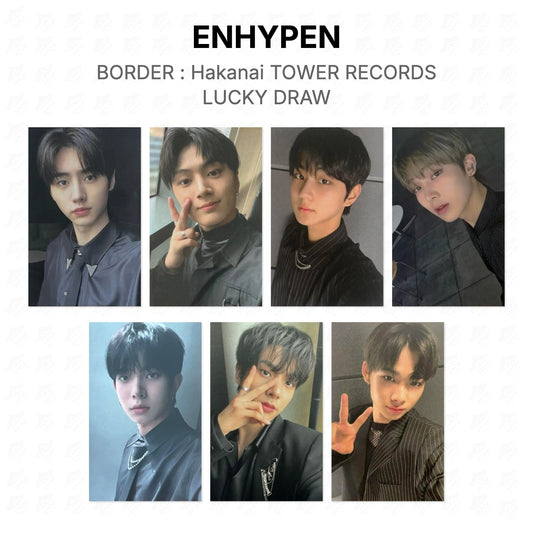 ENHYPEN BORDER : Hakanai TOWER RECORDS LUCKY DRAW Official Photocard