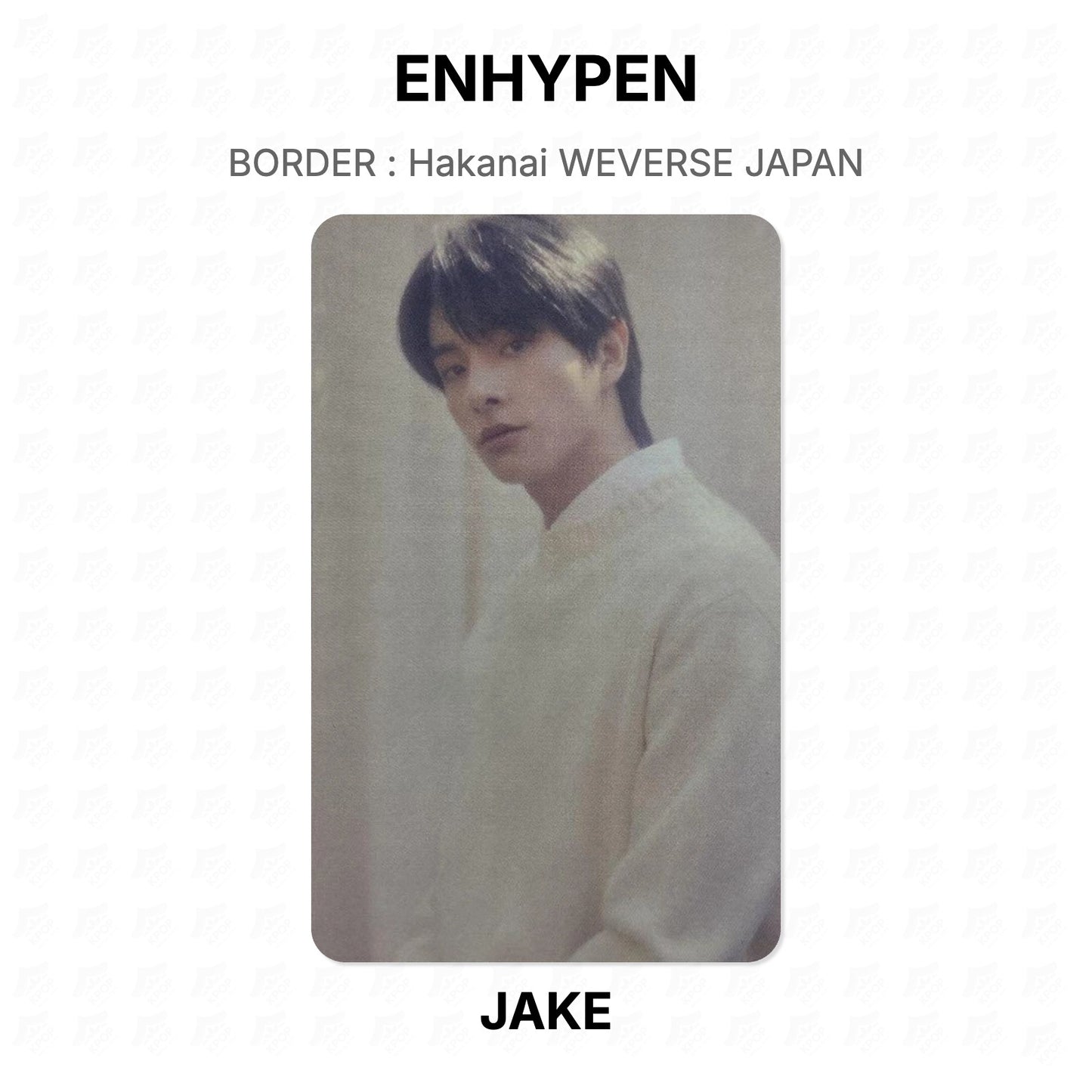 ENHYPEN BORDER : Hakanai WEVERSE JAPAN Official Photocard