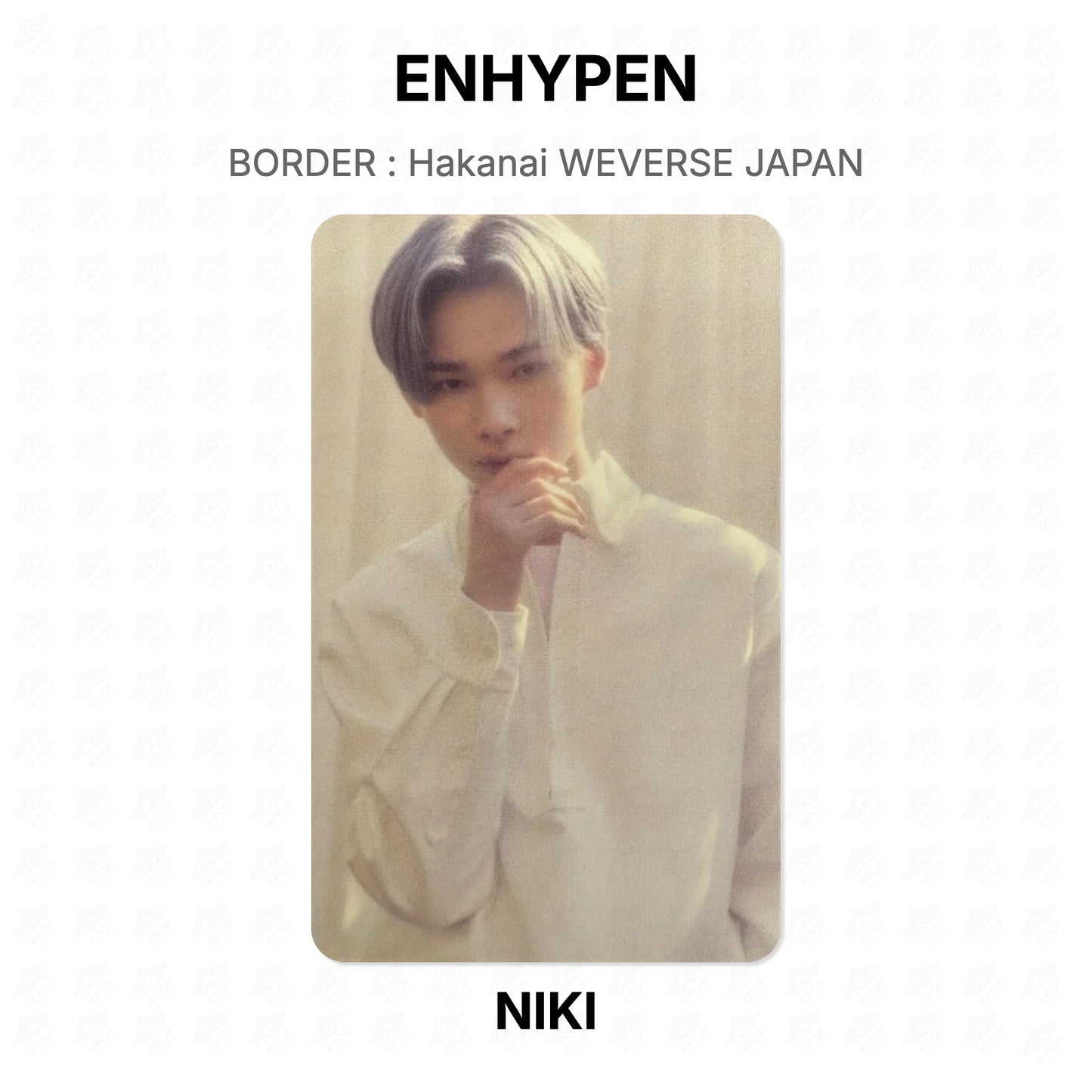ENHYPEN BORDER : Hakanai WEVERSE JAPAN Official Photocard