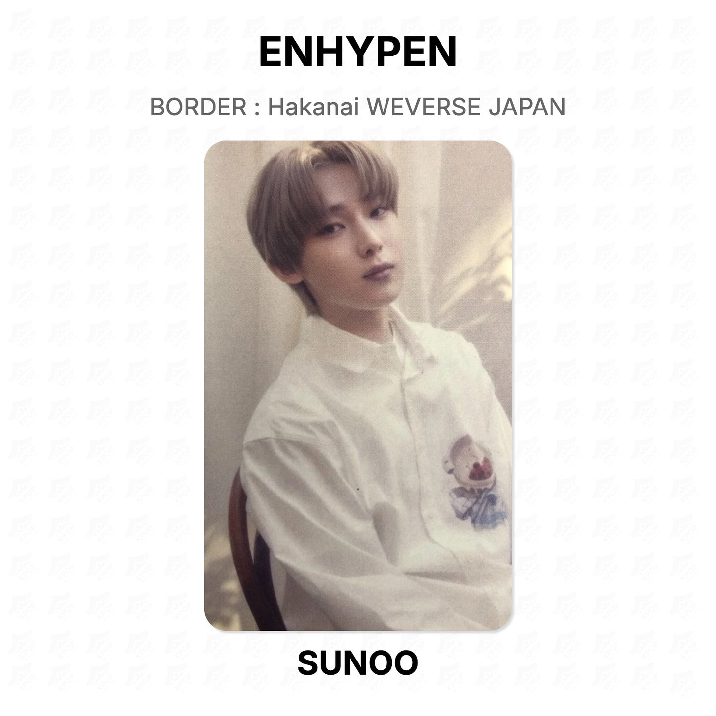 ENHYPEN BORDER : Hakanai WEVERSE JAPAN Official Photocard