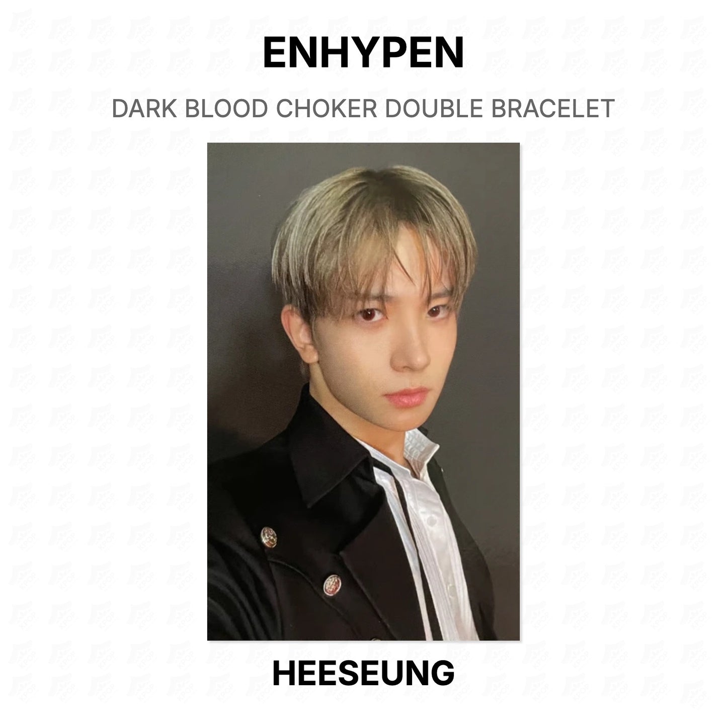 ENHYPEN DARK BLOOD CHOKER DOUBLE BRACELET Official Photocard