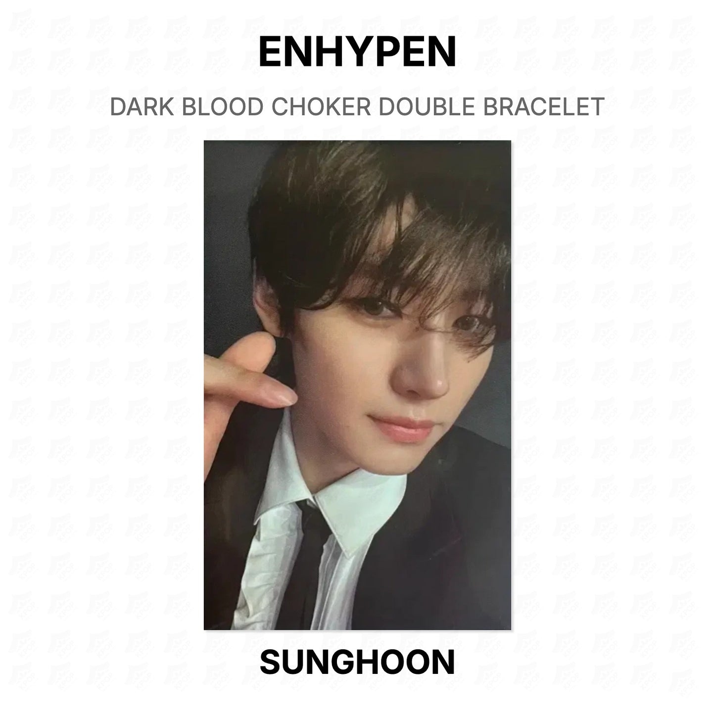 ENHYPEN DARK BLOOD CHOKER DOUBLE BRACELET Official Photocard