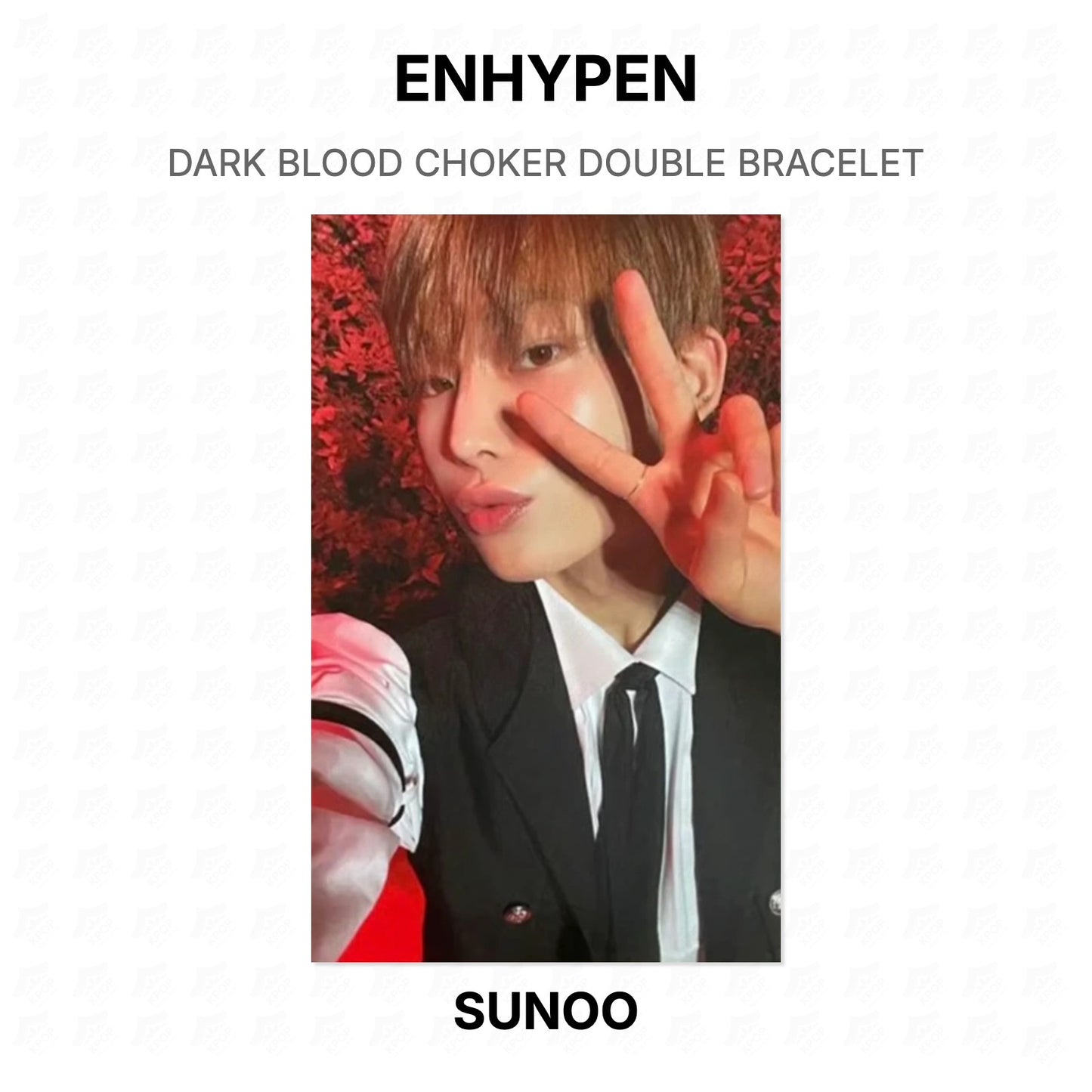 ENHYPEN DARK BLOOD CHOKER DOUBLE BRACELET Official Photocard