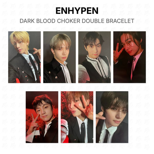 ENHYPEN DARK BLOOD CHOKER DOUBLE BRACELET Official Photocard