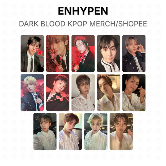 ENHYPEN DARK BLOOD KPOP MERCH/SHOPEE Official Photocard