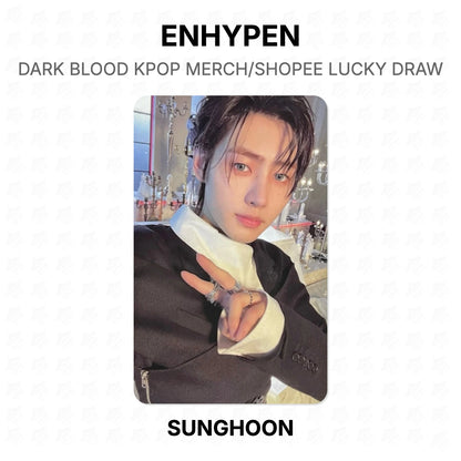 ENHYPEN DARK BLOOD KPOP MERCH/SHOPEE LUCKY DRAW Official Photocard