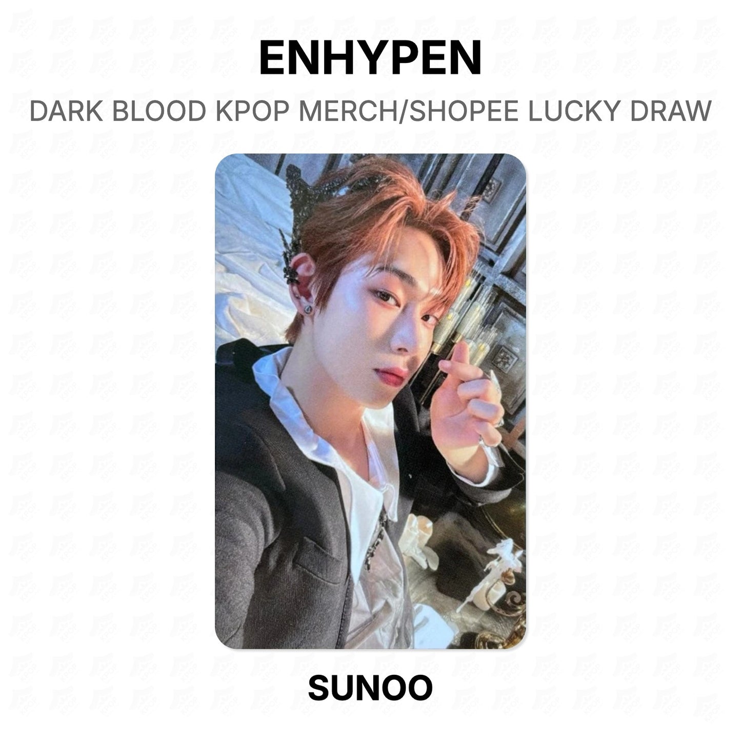 ENHYPEN DARK BLOOD KPOP MERCH/SHOPEE LUCKY DRAW Official Photocard
