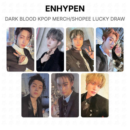 ENHYPEN DARK BLOOD KPOP MERCH/SHOPEE LUCKY DRAW Official Photocard