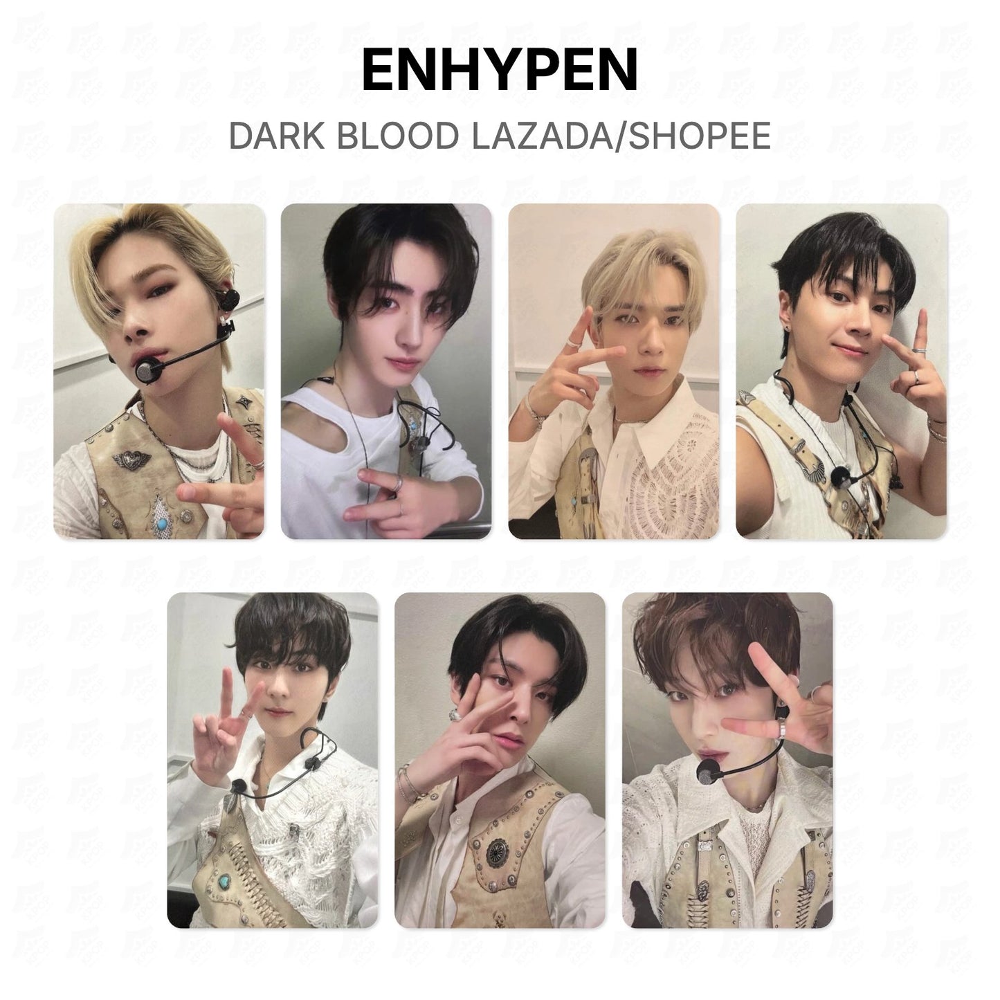 ENHYPEN DARK BLOOD LAZADA/SHOPEE Official Photocard