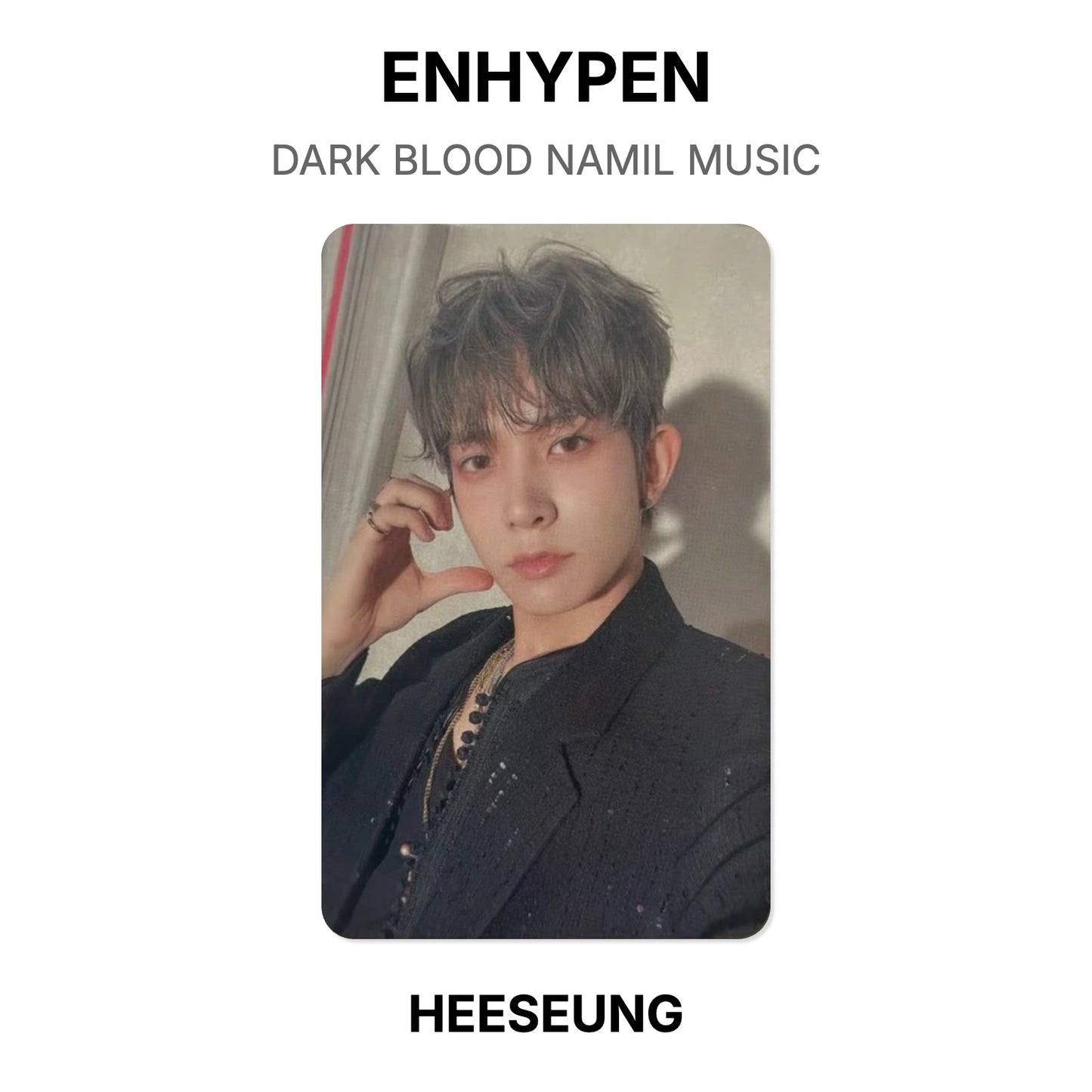 ENHYPEN DARK BLOOD NAMIL MUSIC Official Photocard