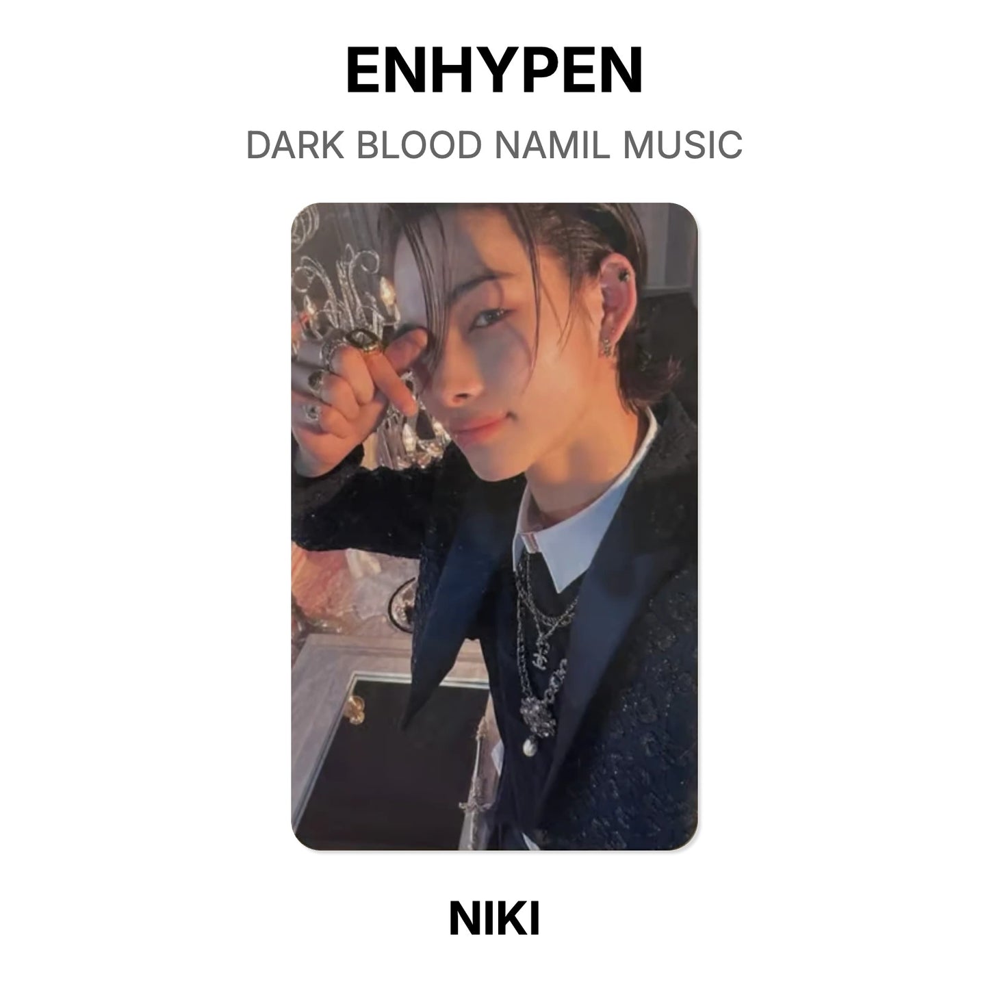 ENHYPEN DARK BLOOD NAMIL MUSIC Official Photocard