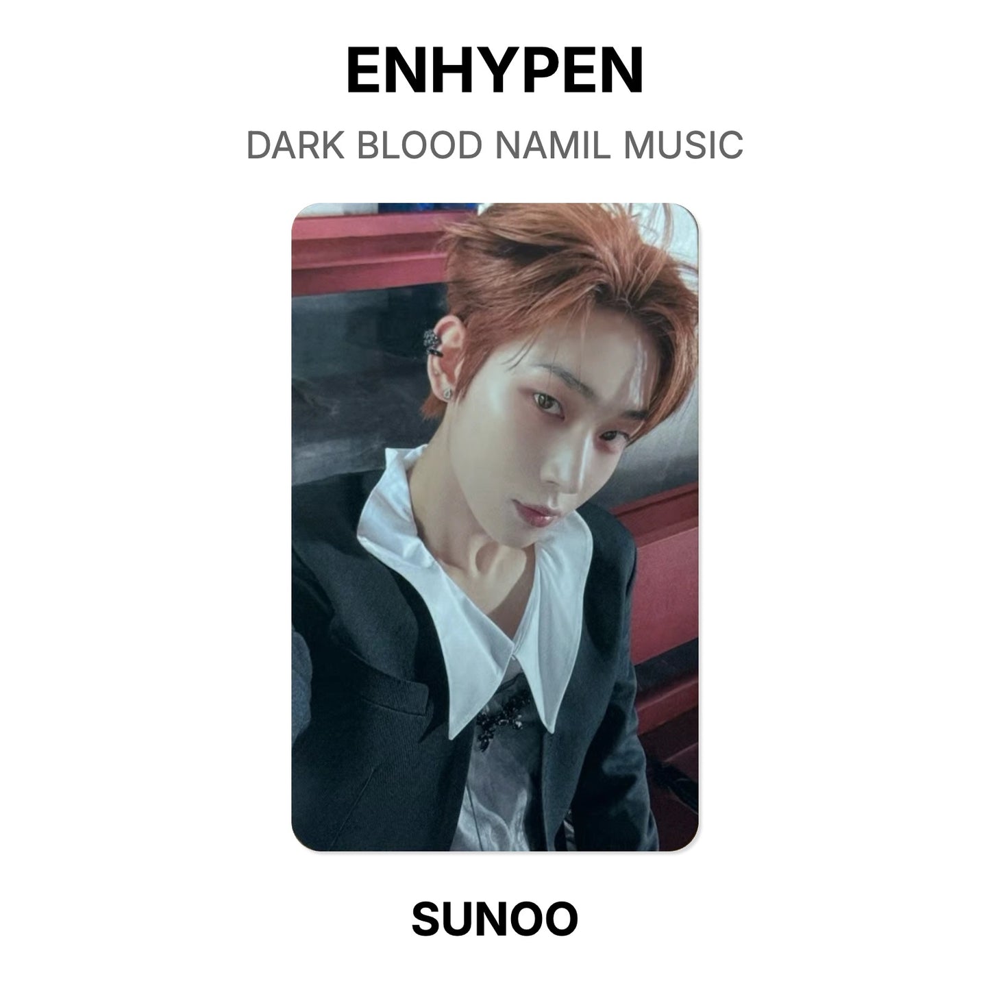 ENHYPEN DARK BLOOD NAMIL MUSIC Official Photocard