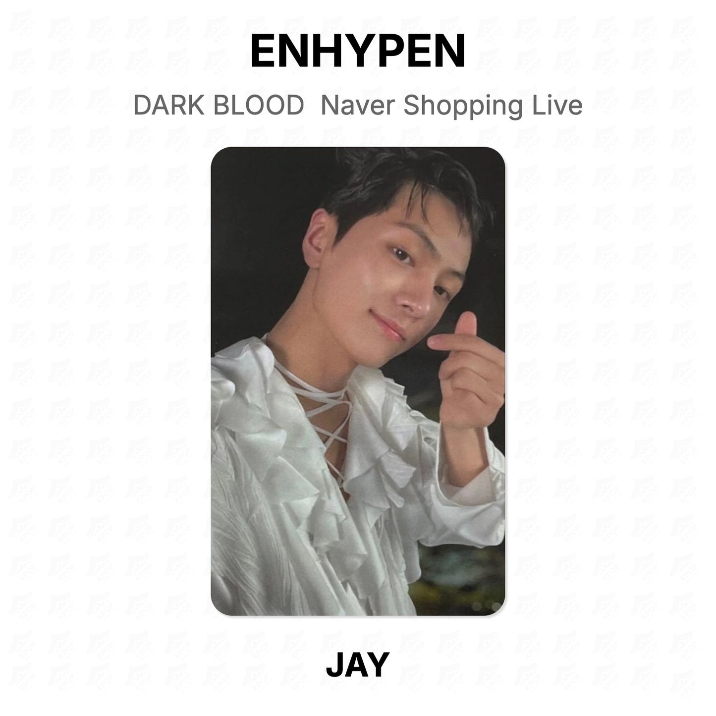 ENHYPEN DARK BLOOD Naver Shopping Live Offizielle Fotokarte
