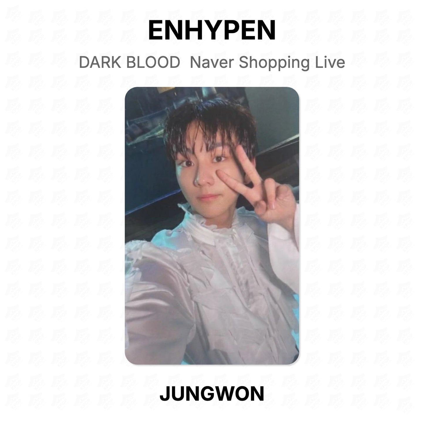 ENHYPEN DARK BLOOD Naver Shopping Live Offizielle Fotokarte