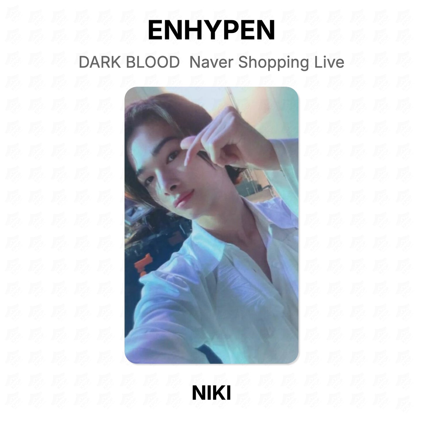 ENHYPEN DARK BLOOD Naver Shopping Live Offizielle Fotokarte