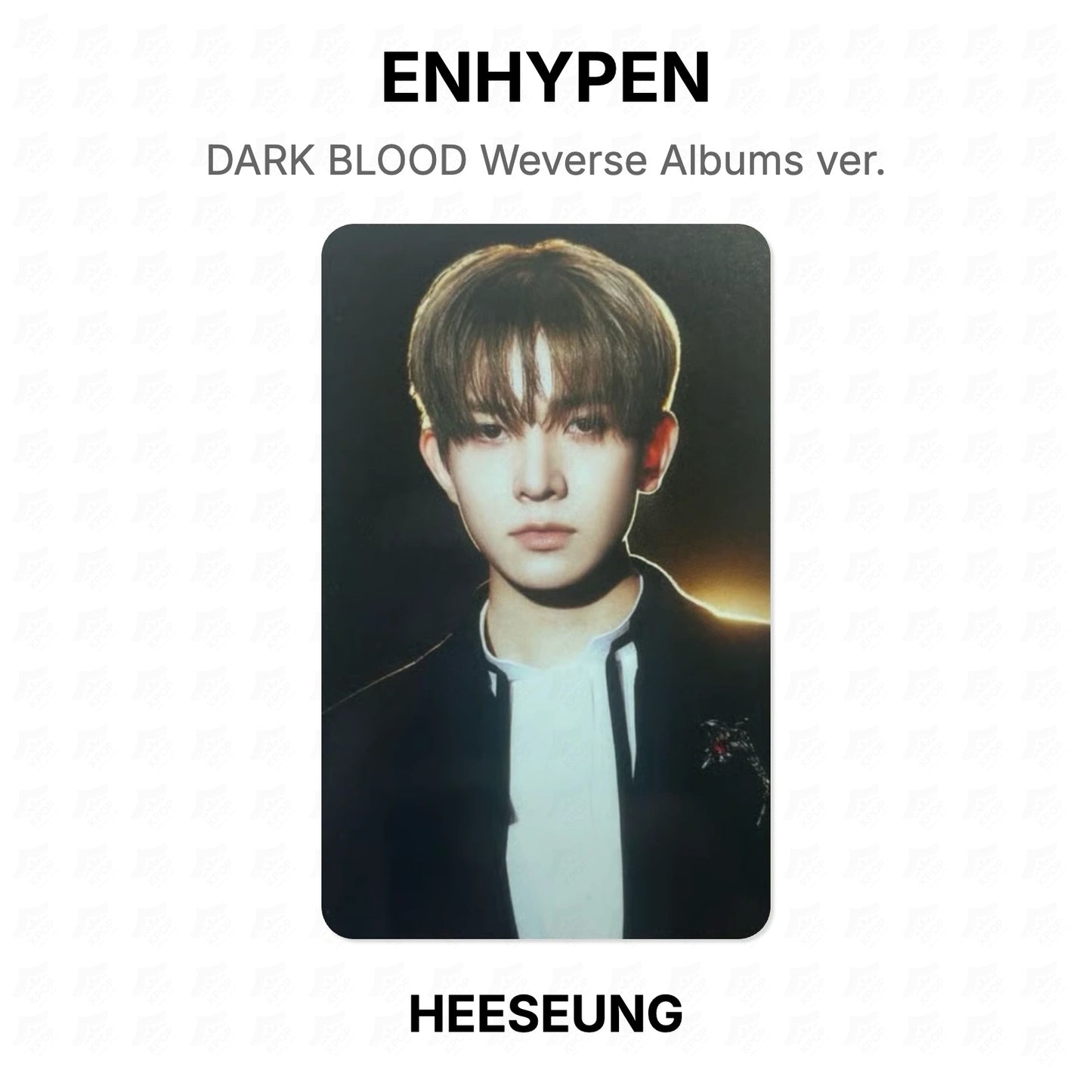 ENHYPEN DARK BLOOD Weverse Albums ver. Official Photocard
