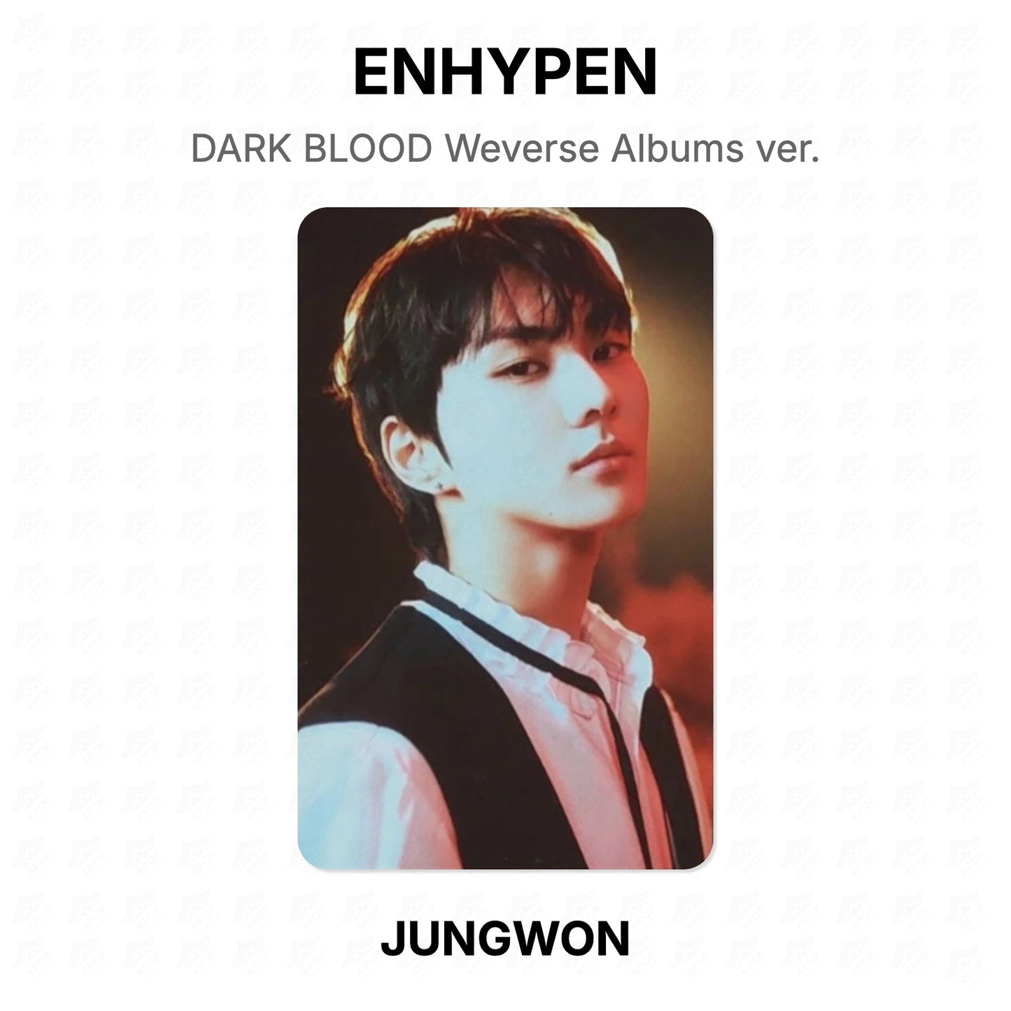 ENHYPEN DARK BLOOD Weverse Albums ver. Official Photocard