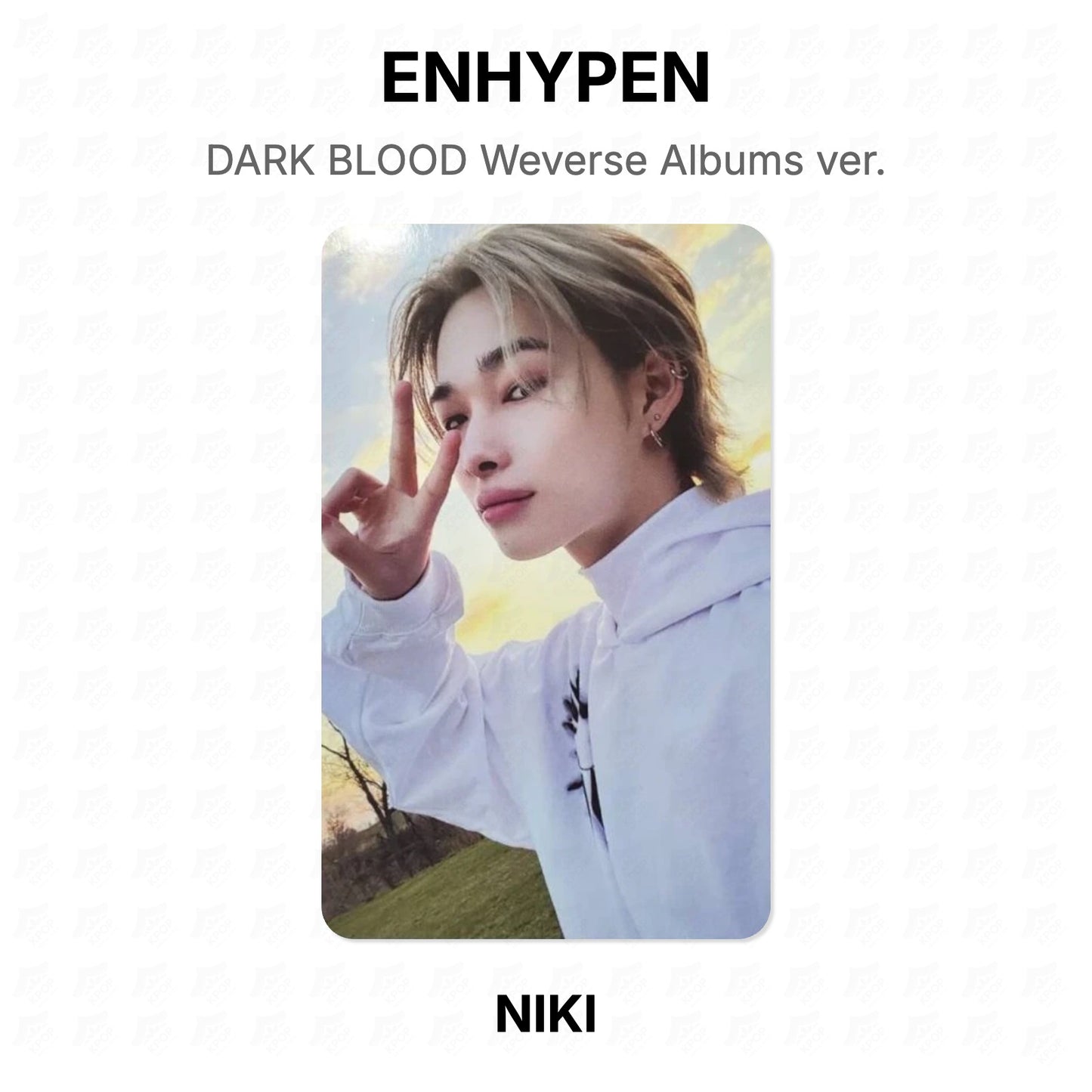 ENHYPEN DARK BLOOD Weverse Albums ver. Official Photocard