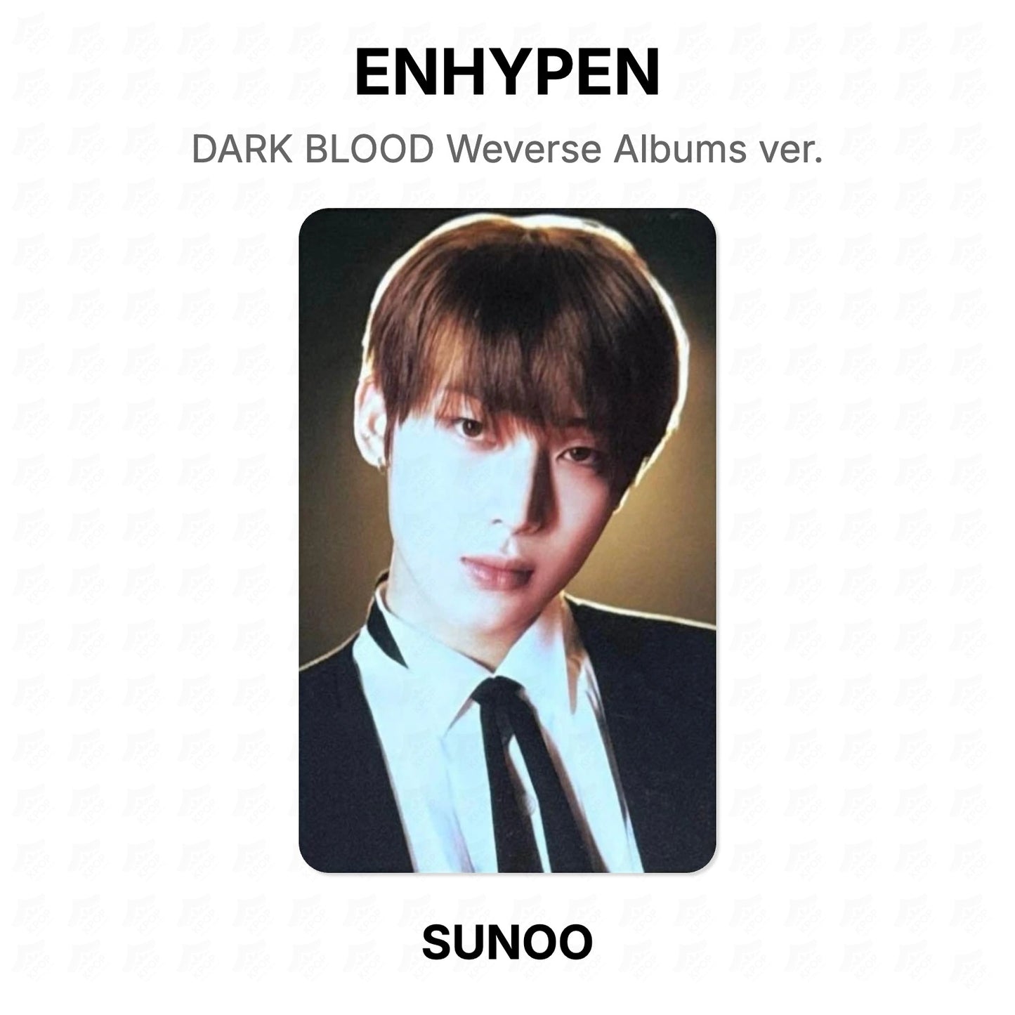 ENHYPEN DARK BLOOD Weverse Albums ver. Official Photocard