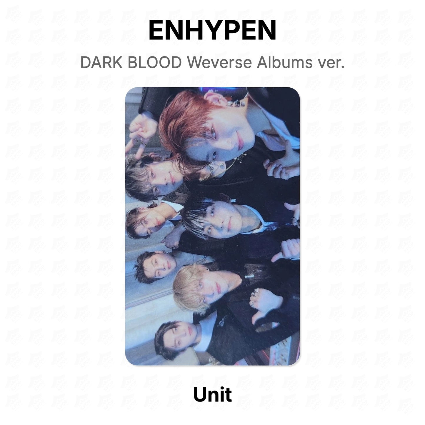 ENHYPEN DARK BLOOD Weverse Albums ver. Official Photocard