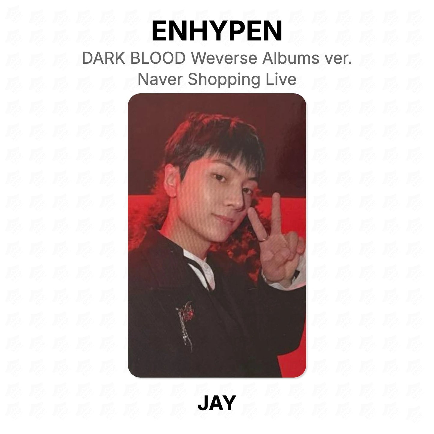 ENHYPEN DARK BLOOD Weverse Albums ver. Naver Shopping Live Official Photocard