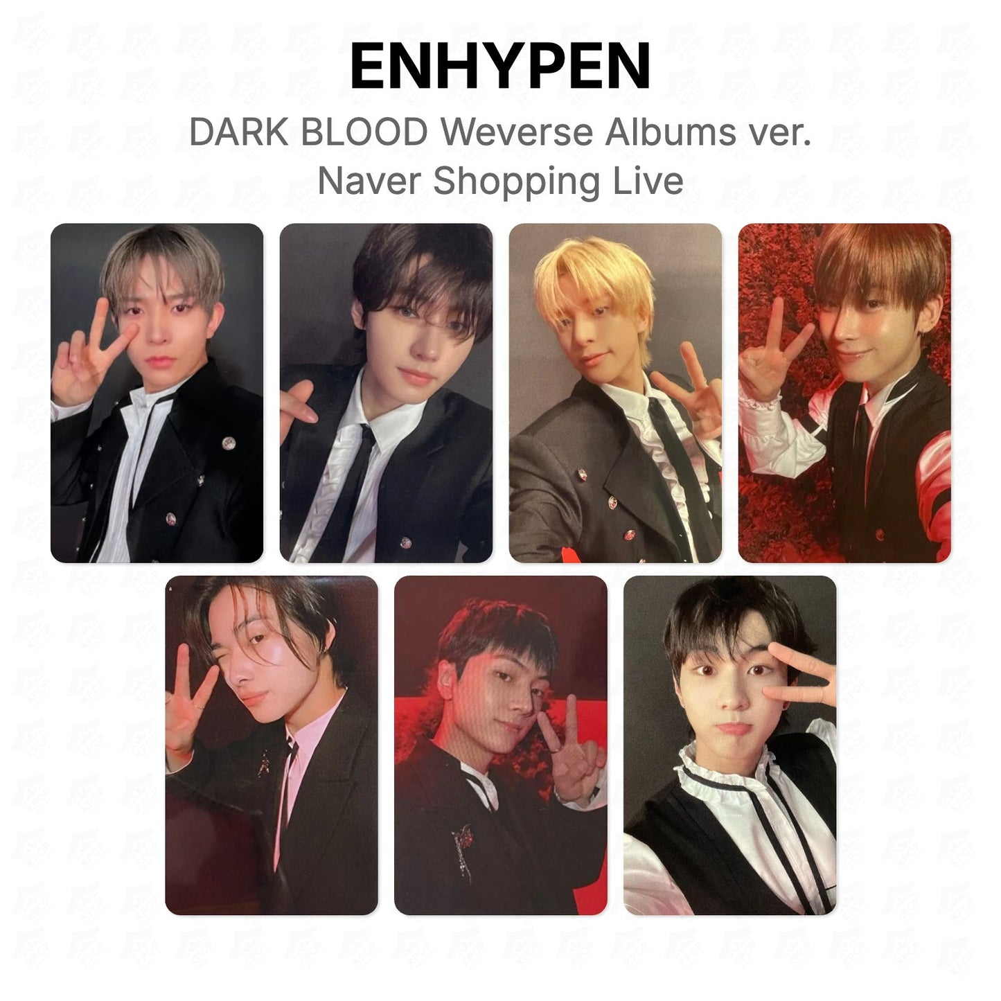 ENHYPEN DARK BLOOD Weverse Albums ver. Naver Shopping Live Official Photocard