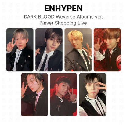 ENHYPEN DARK BLOOD Weverse Albums ver. Naver Shopping Live Official Photocard