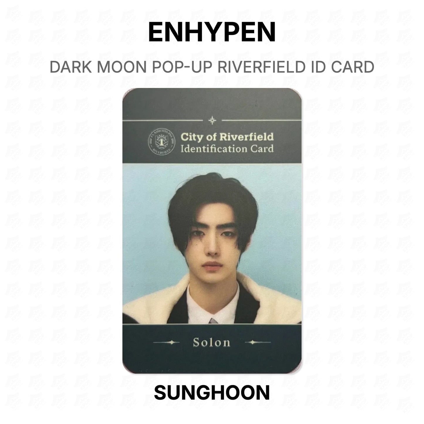 ENHYPEN DARK MOON POP-UP RIVERFIELD ID CARD Official Photocard