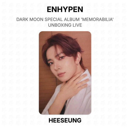 ENHYPEN DARK MOON SPECIAL ALBUM 'MEMORABILIA' UNBOXING LIVE Official Photocard