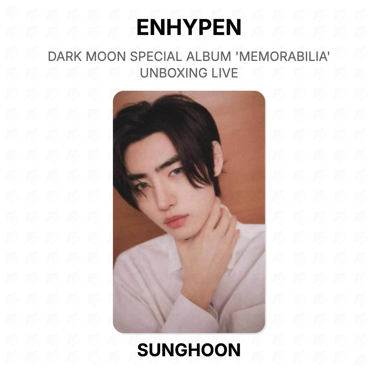 ENHYPEN DARK MOON SPECIAL ALBUM 'MEMORABILIA' UNBOXING LIVE Official Photocard