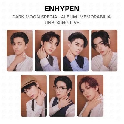 ENHYPEN DARK MOON SPECIAL ALBUM 'MEMORABILIA' UNBOXING LIVE Official Photocard