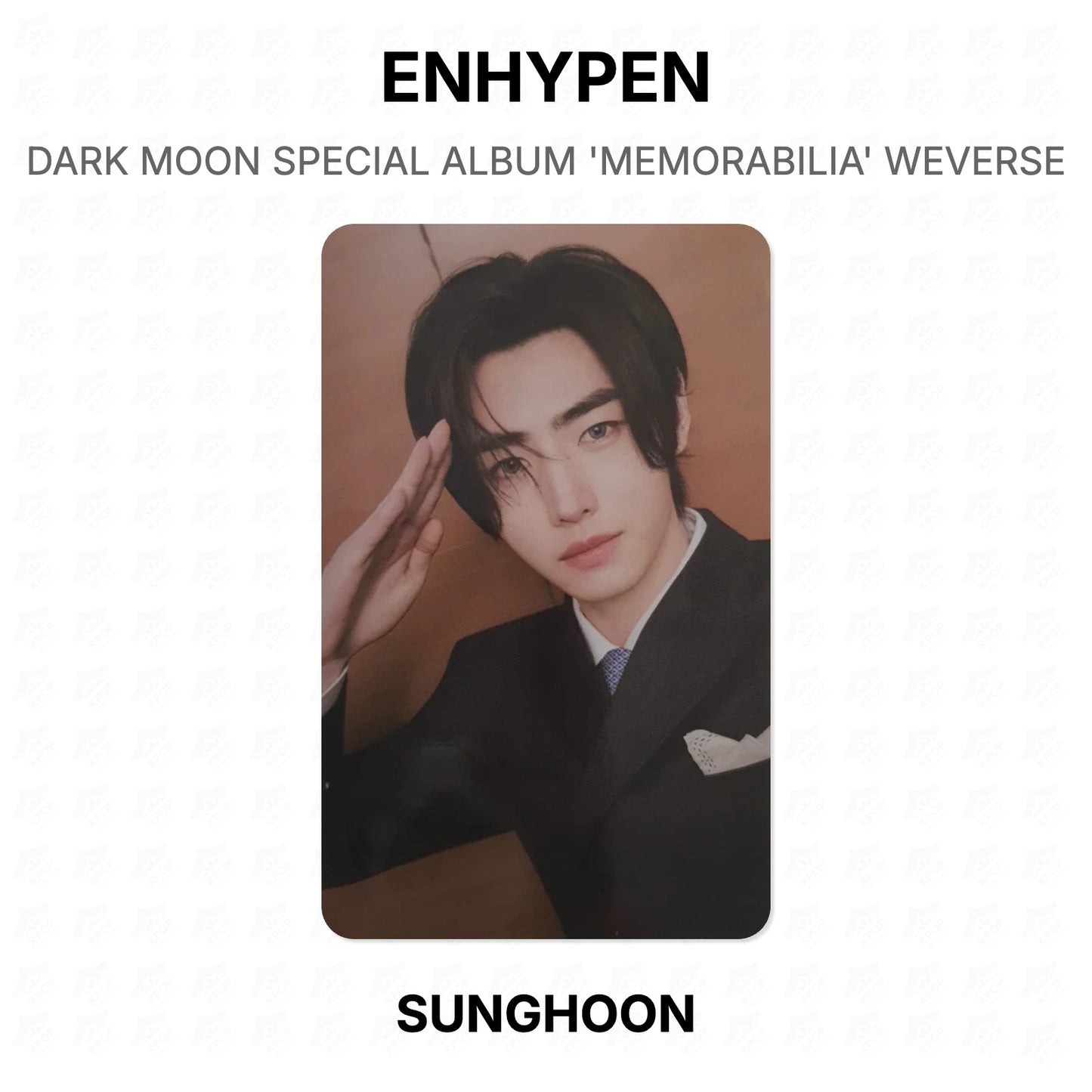 ENHYPEN DARK MOON SPECIAL ALBUM 'MEMORABILIA' WEVERSE Official Photocard