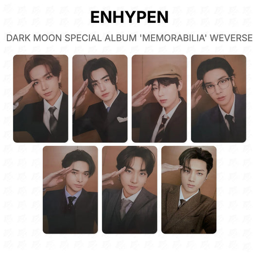ENHYPEN DARK MOON SPECIAL ALBUM 'MEMORABILIA' WEVERSE Official Photocard