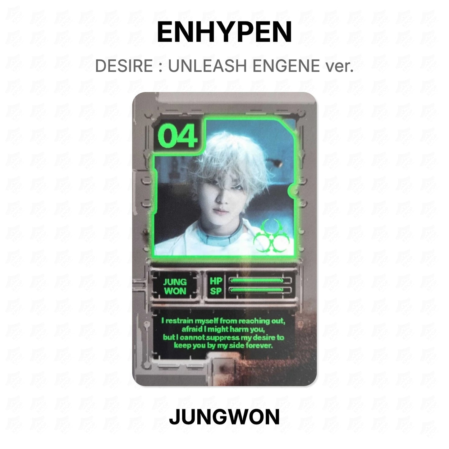 ENHYPEN DESIRE : UNLEASH ENGENE Ver. Offizielle Fotokarte